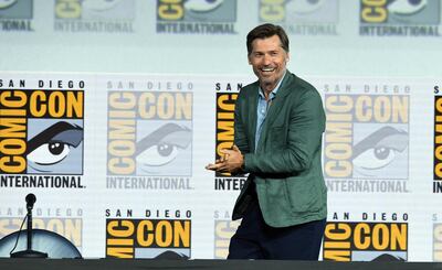Nikolaj Coster-Waldau speaks at the 'Game Of Thrones' panel and Q&A on day two of Comic-Con International: San Diego on Friday, July 19, 2019. AP
