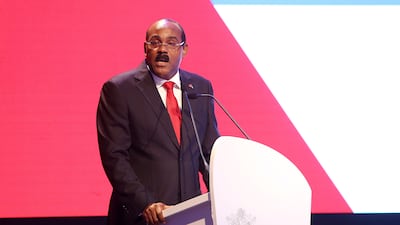 Gaston Browne, the prime minister of Antigua and Barbuda, the country now has over US$3 billion in investment pledge. Pawan Singh / The National