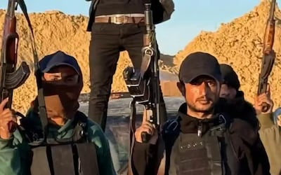 Yasser Abu Shabab's Popular Forces gang opposes Hamas's control of Gaza. Photo: Popular Forces