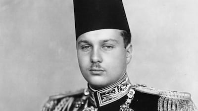 King Farouk of Egypt, the 10th ruler from the Muhammad Ali dynasty, circa 1939. Getty Images