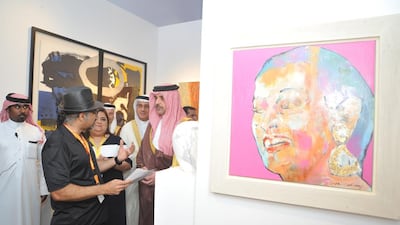 Visitors inaugurate the first edition of Art Bahrain in 2015. The fair has just announced dates for the second edition. Courtesy, Art Bahrain.