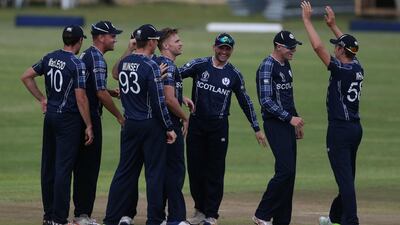 Scotland were surprise winners against Afghanistan on the opening day of the World Cup Qualifier in Zimbabwe. Courtesy ICC