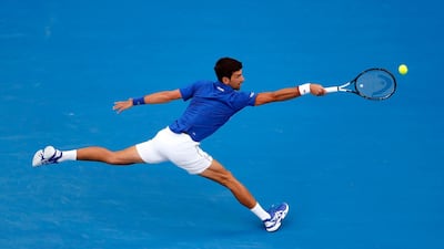 Novak Djokovic in action. Reuters