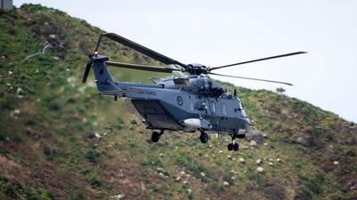 The couple were ferried in aboard a New Zealand Air Force NH90 helicopter. AFP