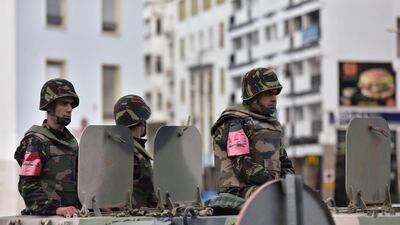 Moroccan armed forces in Rabat, Morocco. EPA