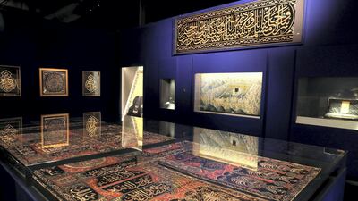 Items on display at the Hajj: Memories of a Journey exhibition at Sheikh Zayed Mosque. Chris Whiteoak / The National