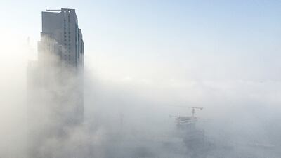 Between October and April, thick blankets of fog can force runways at Abu Dhabi International Airport to close, keeping outbound aircraft on the ground as incoming services are diverted to other airports. Rob Gurdebeke / The National