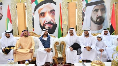 Mohammed bin Rashid attends weddings in Dubai. Photo courtesy of Wam