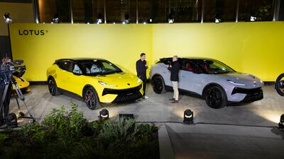 Two Electres sit side by side at the launch