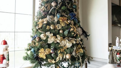 The tallest Christmas tree in the Watson household measures three metres