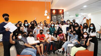 Pupils received their IB results at Gems Modern Academy.