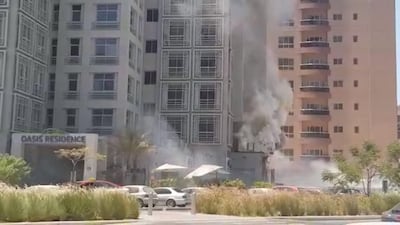 The fire started about 11am on Friday morning. Courtesy LeAnne Graves