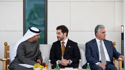 Discussions between the two delegations at Al Shati Palace