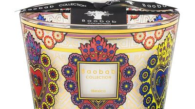 Baobab Collection Mexico Max 10 candle, Dh535, Tanagra. Photo: Tanagra