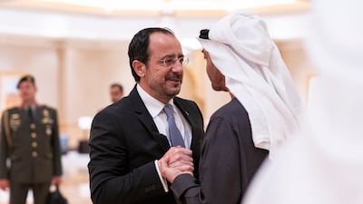 Sheikh Mohamed and Mr Christodoulides