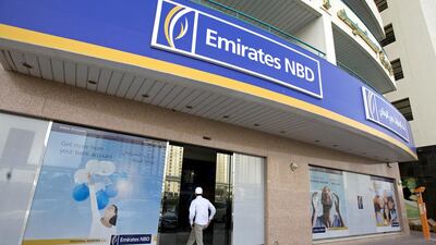 Emirates NBD's net income increased to Dh1.8 billion in the first three months of the year compared with Dh1.67bn in the same period last year. Jeff Topping / The National