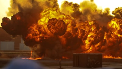 Different points of the mock city were attacked and the different forces worked together to evacuate citizens and bring an end to the incident