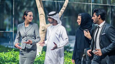 Dubai and Abu Dhabi are able to create a lively business environment, build networks and make lifelong connections, according to Savills. Getty Images