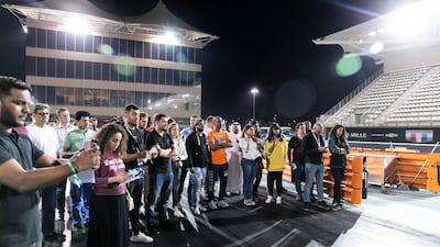 EVRT Drag Race in Yas Marina Circuit. Reem Mohammed / The National