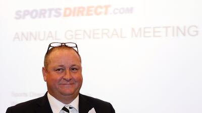 Mike Ashley, founder and majority shareholder of sportswear retailer Sports Direct, and the unpopular Newcastle United owner. Reuters.