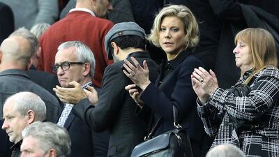 Businesswoman Amanda Staveley in the stands during the Premier League match at St James' Park, Newcastle. PA