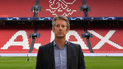 Edwin van der Sar, the former Juventus and Manchester United goalkeeper who is now chief executive of Dutch club Ajax, will be in the UAE for the Dubai International Sports Conference in December. Handout photo