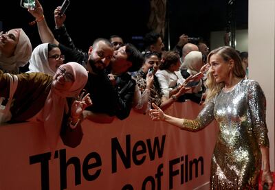 Sarah Jessica Parker, who appeared for an in conversation session at the Jeddah festival, was recently announced as a Booker Prize judge. AFP