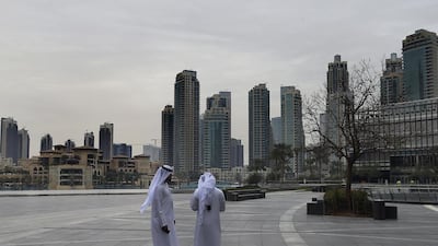 Conditions will be cool and cloudy in the UAE over the weekend. Ravindranath K / The National