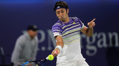 Japan's Yasutaka Uchiyama during his second round match against France's Gael Monfils. Reuters