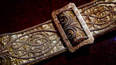 The Coronation Sword Belt is a symbol of the monarch's commitment to justice and the protection of his subjects