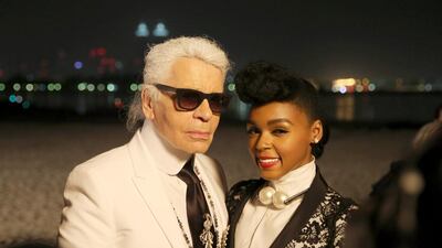 Karl Lagerfeld and Janelle Monae. Francois Nel / Getty Images