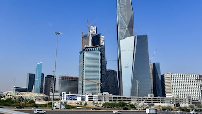 The King Abdullah Financial District in Riyadh. AFP