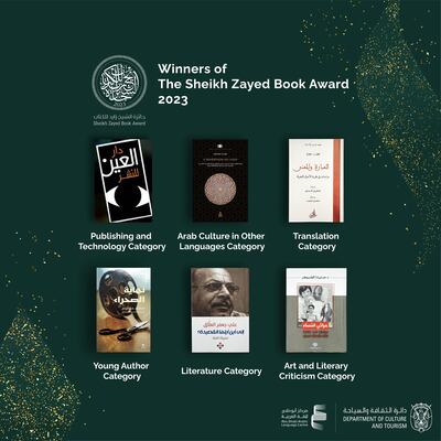 Winners of the 2023 Sheikh Zayed Book Award were honoured on the sidelines of Abu Dhabi International Book Fair 2023. Photo: Arabic Language Centre