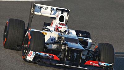 Sauber driver Kamui Kobayashi's ambition this season will be to get on the podium for the first time – becoming only the third Japanese driver to do so. Mark Thompson / Getty Images