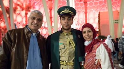 Othman and his wife Suha pictured with their son, Naeem.