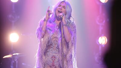 Pop star Kesha. Andrew Lipovsky / NBC / NBCU Photo Bank via Getty Images
