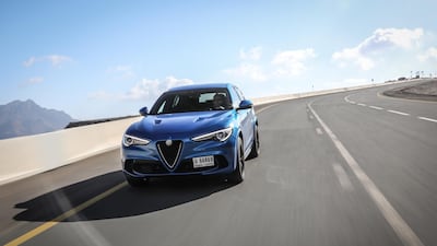 The Stelvio Quadrifoglio can deactivate half of its six cylinders to save on fuel. Alfa Romeo