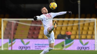 Milan's Croatian forward Ante Rebic. AFP