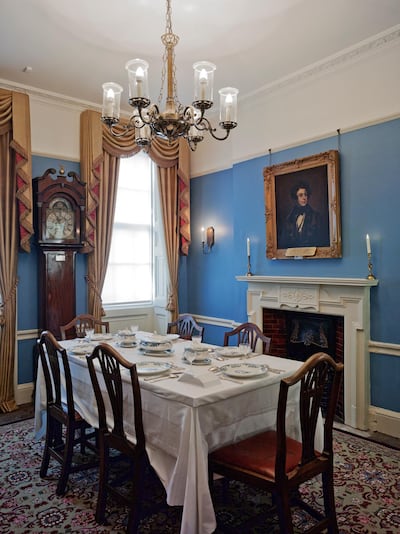 The dining room at the Charles Dickens Museum. Courtesy Siobhan Doran Photography