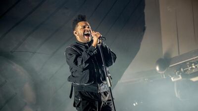 The Weeknd performs at the Coachella Music & Arts Festiva. Amy Harris / Invision / AP