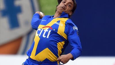 Former Pakistan bowler Shoaib Akhtar returned to the cricket field. AFP