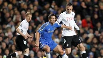 Oriol Romeu, centre, played his fourth game of the season when he took the field against Fulham.