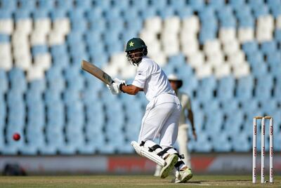 Pakistan batsman Shan Masood top-scored for the tourists in their second innings of the Centurion Test against South Africa on Thursday. Siphiwe Sibeko / Reuters