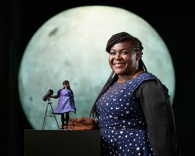British scientist Maggie Aderin-Pocock with her own Barbie. Photo: Mattel