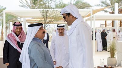 Sheikh Tamim with King Hamad