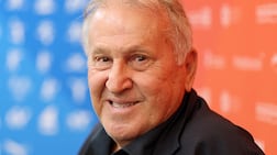 The Brazil legend Zico, ambassador for the Open Masters Games Abu Dhabi 2026, sat down for an interview with The National at ADNEC, Abu Dhabi. Chris Whiteoak / The National