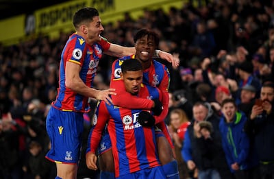 Ruben Loftus-Cheek, front, scored Crystal Palace's opening goal. Mike Hewitt / Getty Images