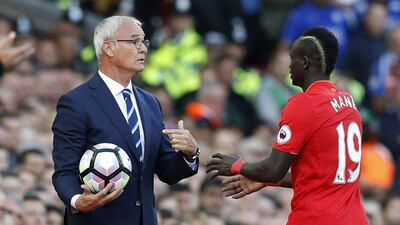 Claudio Ranieri, left, witnessed his Leicester City team get dismantled by Liverpool on Saturday evening. Darren Staples / Reuters