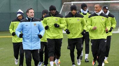 Manchester City could be knocked off their perch at the top of the Premier League should they lose to Arsenal today.