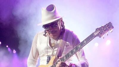 Guitarist Carlos Santana.
